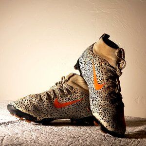 Nike Mercrial CR7 FG ''Safari'', Worn Useable, Size 1, White, Orange, and Black